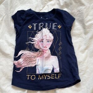 Disney Frozen Navy Blue Kids T-Shirt, 5t